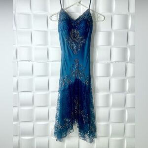Sue Wong beaded size 4 dress silk